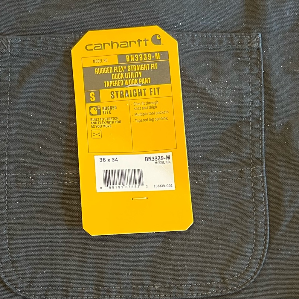 Carhartt Rugged Flex Straight Fit Work Pants - Black